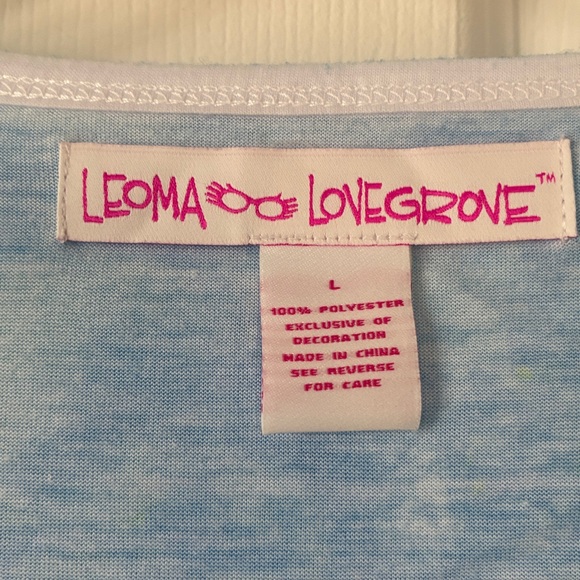 Leoma Lovegrove Colorful Artistic T-Shirt Size L - Picture 3 of 6